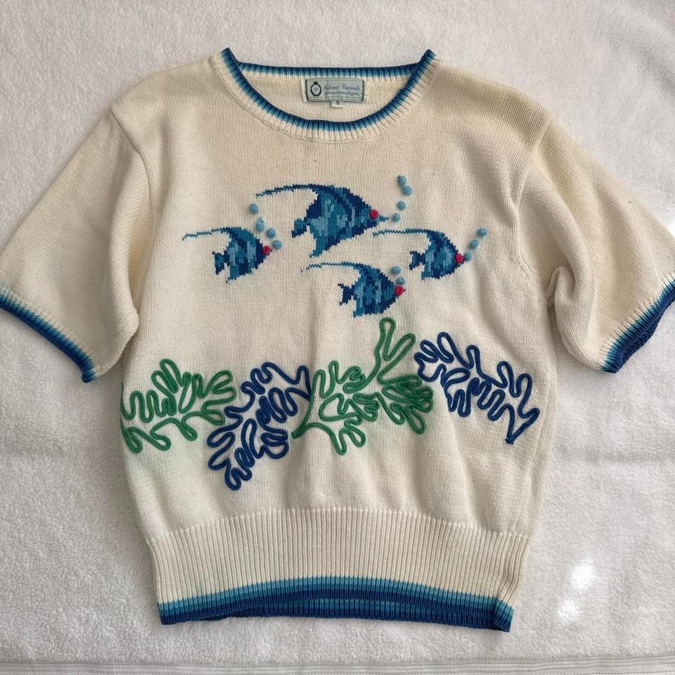 Vintage Cute Vintage Fish Sweater